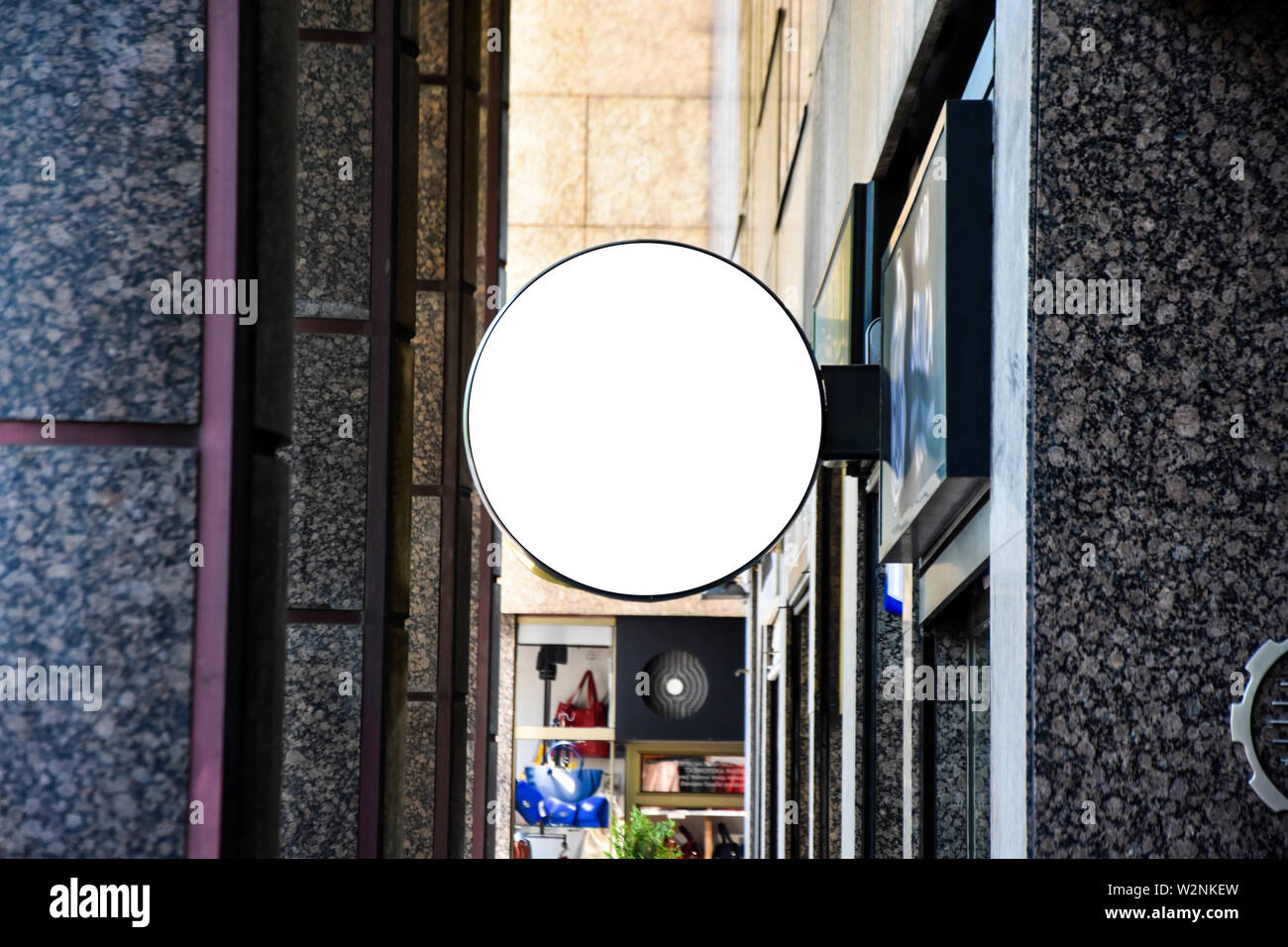 Cartello mock up. Foto cartello vuota. messaggio o pubblicità Foto Stock