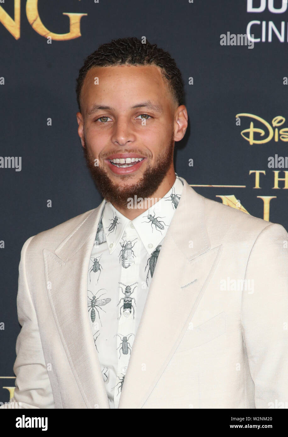 Hollywood, CA. 9 Luglio, 2019. Steph Curry, presso il re Leone Premiere del film a El Capitan theater in Hollywood, la California il 9 luglio 2019. Credito: Faye Sadou/media/punzone Alamy Live News Foto Stock