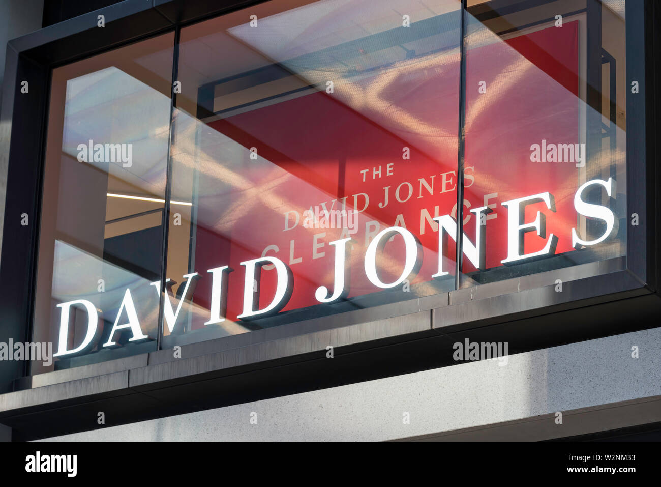 Il David Jones retail store e il nome di Sydney il molo di Barangaroo Sud precinct in Australia Foto Stock
