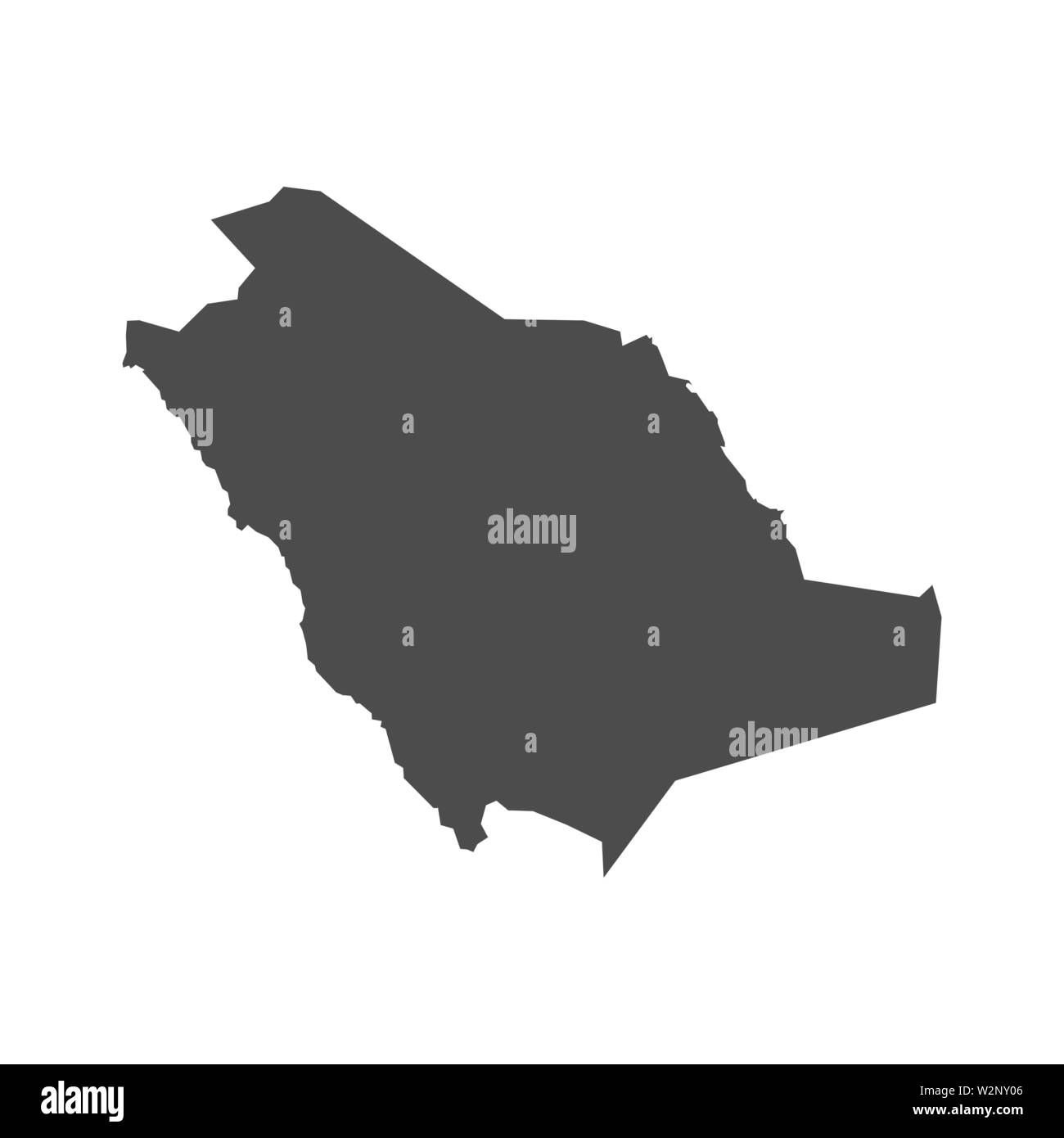 Arabia Saudita mappa vettoriale sul retro bianco Illustrazione Vettoriale