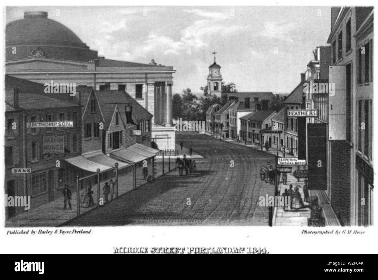 1844 MiddleSt Portland Maine Foto Stock