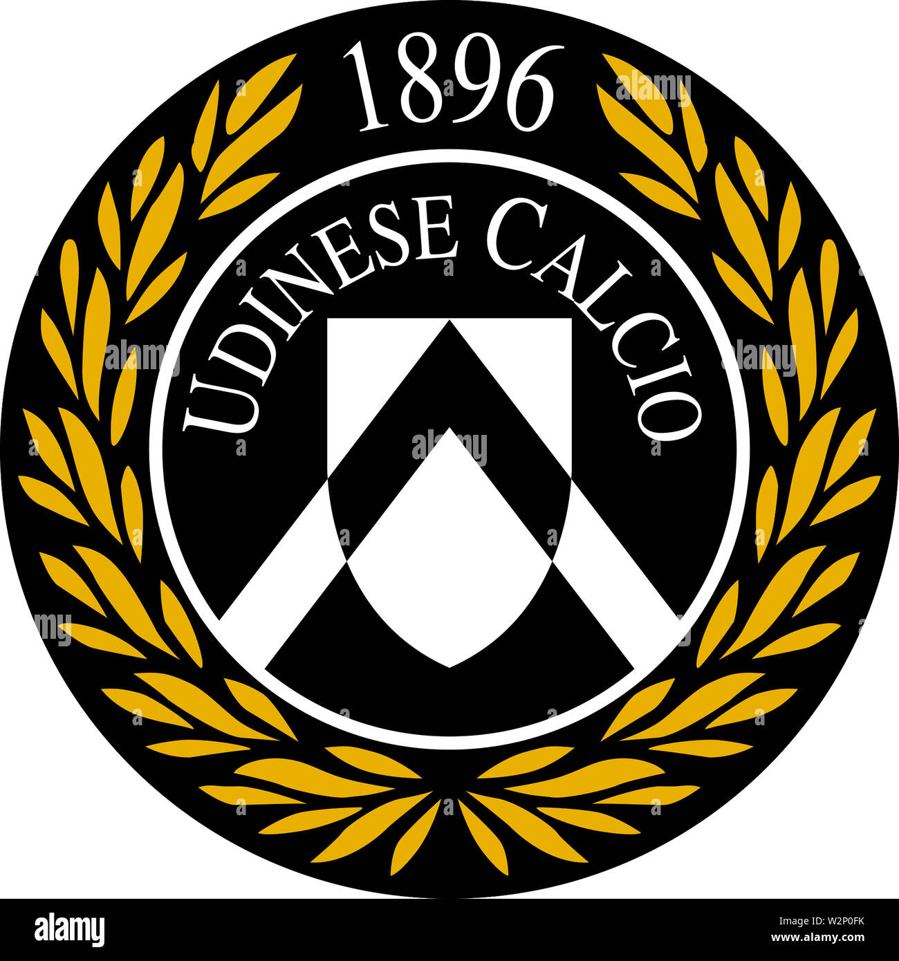 Il logo della squadra di calcio italiano Udinese Calcio - Italia. Foto Stock