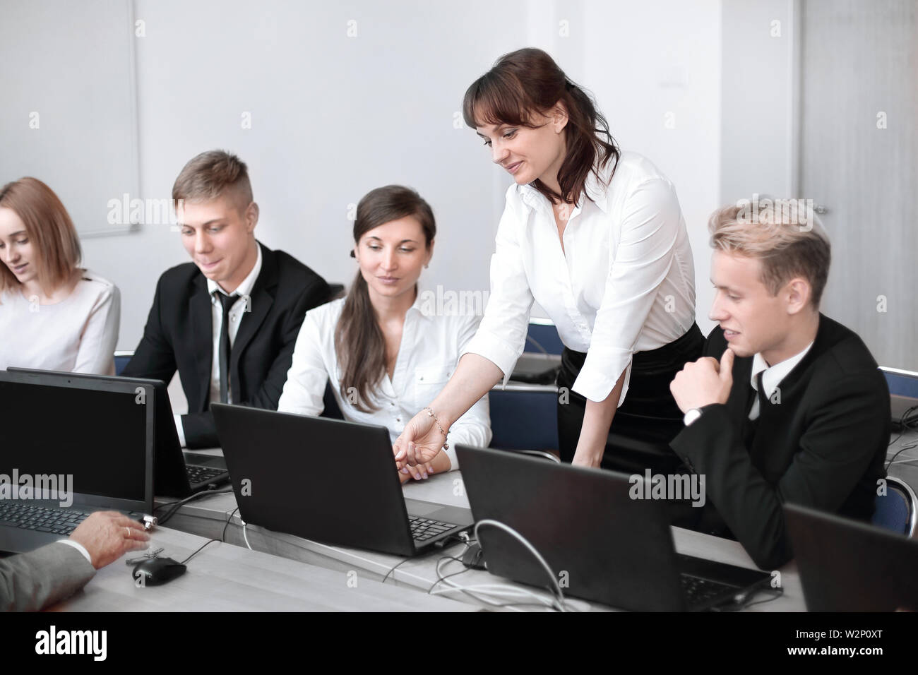 Gruppo di dipendenti un' eccellente le decisioni aziendali.start-up Foto Stock