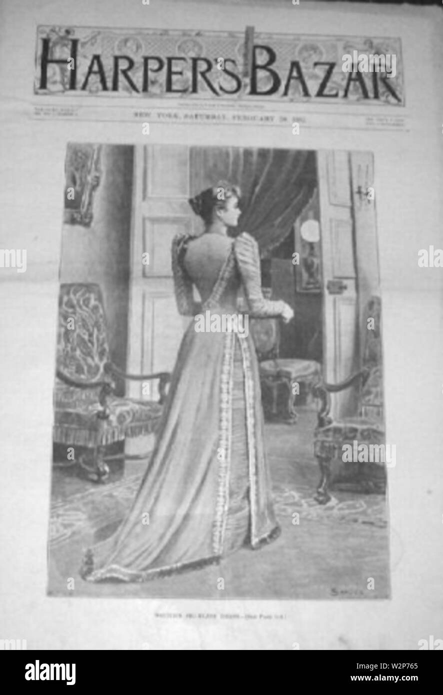 1892 Harpers Bazar Feb20 Foto Stock