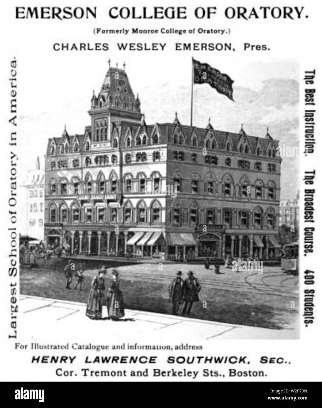 1893 EmersonCollege TremontSt Boston STATI UNITI D'AMERICA Foto Stock