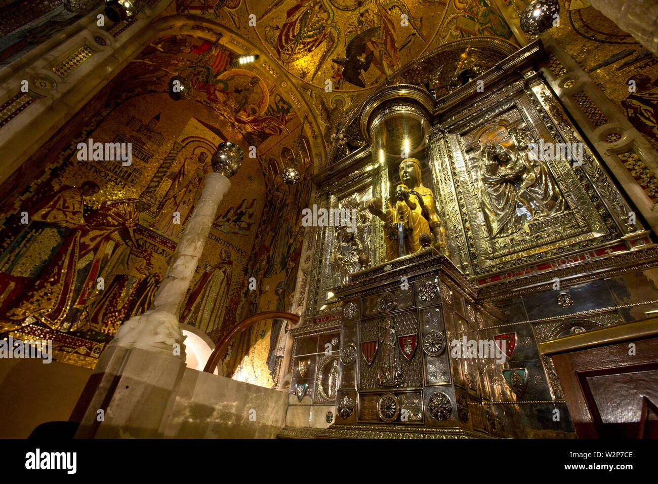 SANTA MARIA DE MONTSERRAT ABBEY, SPAGNA Foto Stock