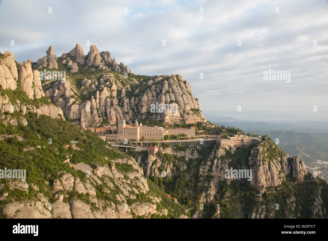 SANTA MARIA DE MONTSERRAT ABBEY, SPAGNA Foto Stock