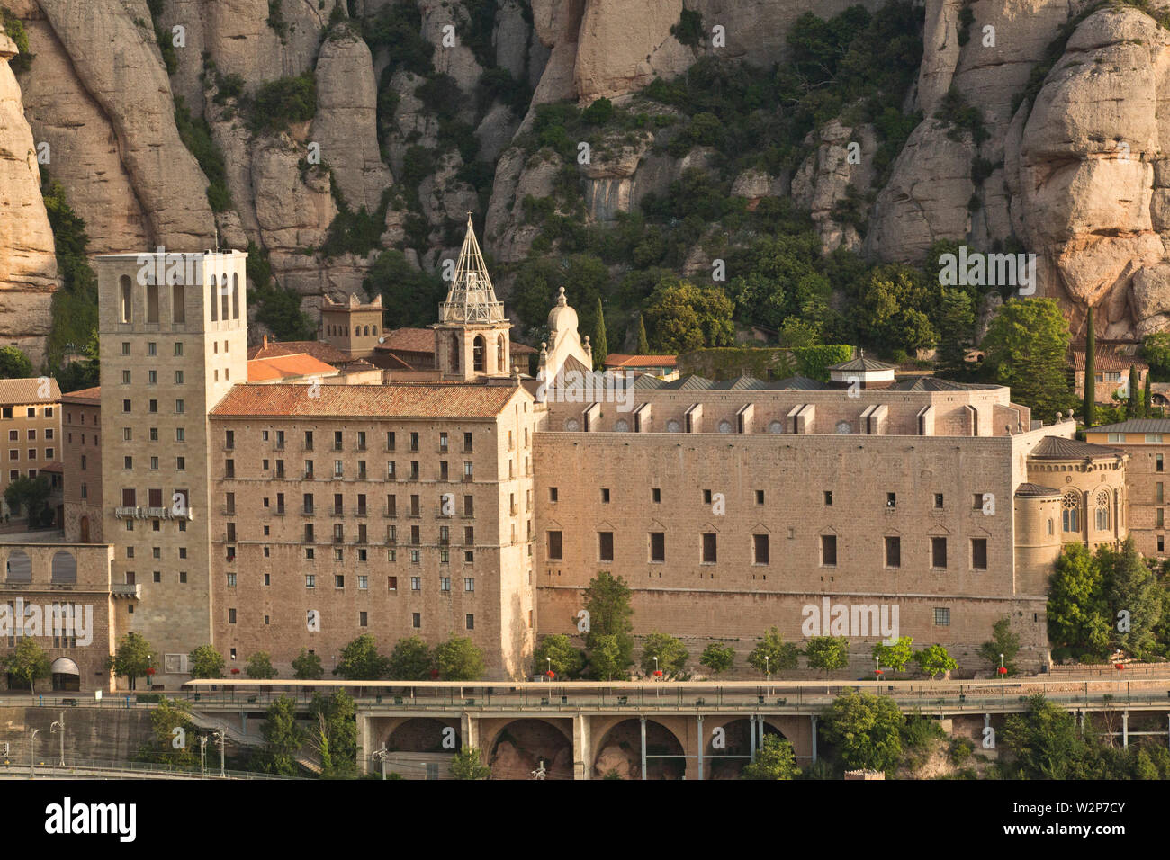 SANTA MARIA DE MONTSERRAT ABBEY, SPAGNA Foto Stock