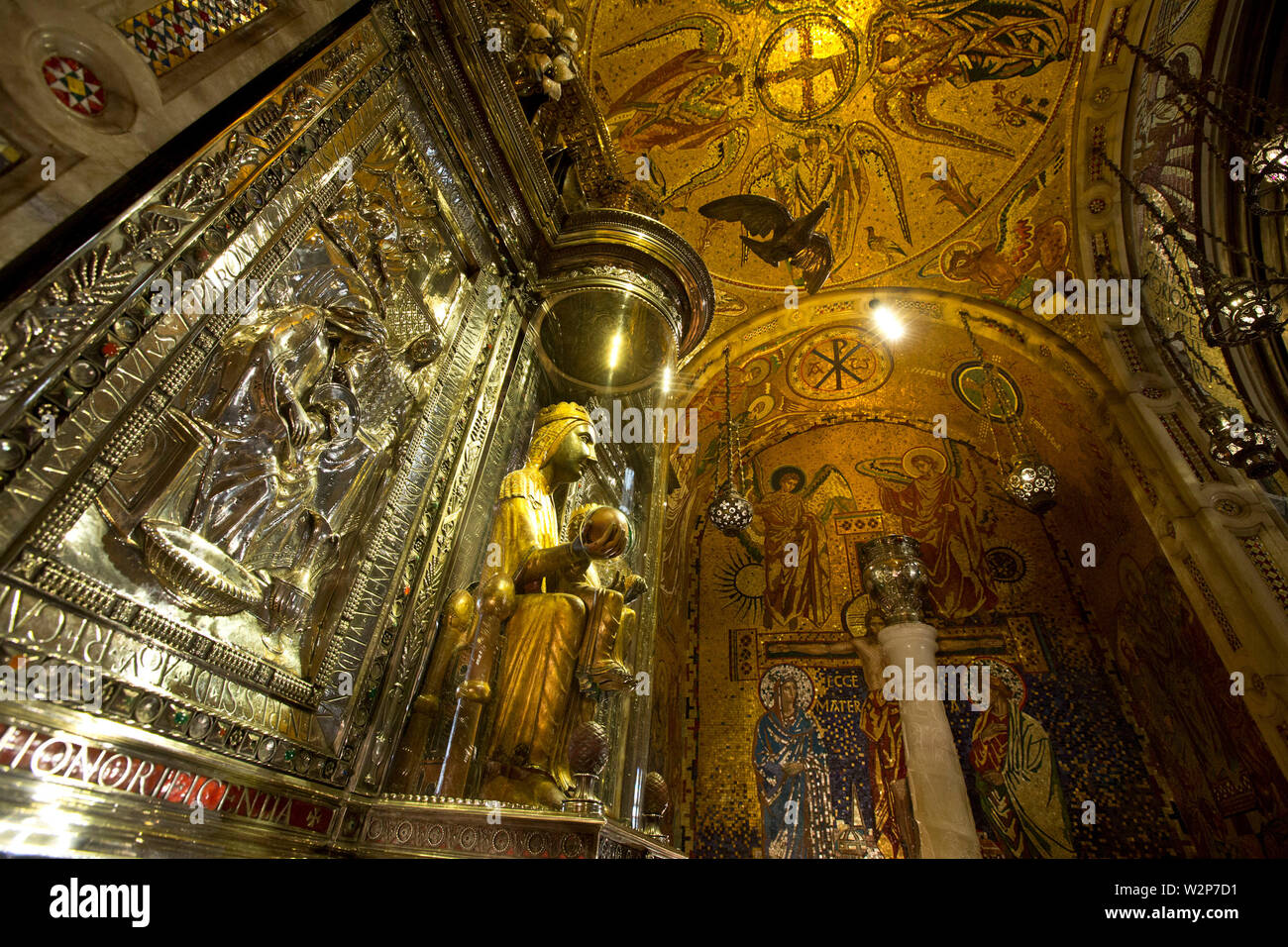 SANTA MARIA DE MONTSERRAT ABBEY, SPAGNA Foto Stock