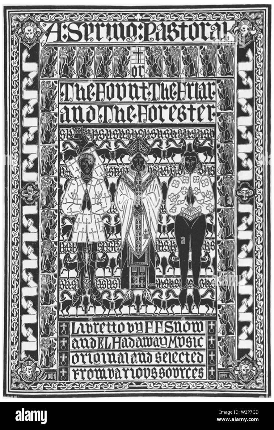 1895 SpringPastoral illus byWSHadaway BradleyHisBook 1897 v2 NO3 Foto Stock