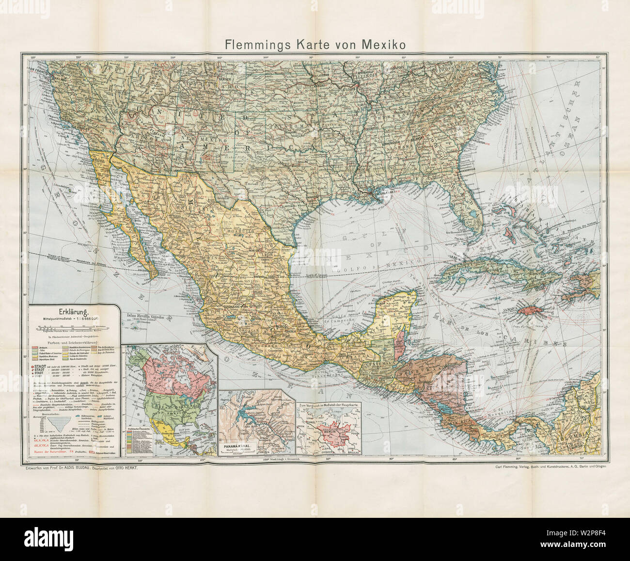 19-Mexiko und das Grenzgebiet der Vereinigten Staaten (1915) Foto Stock