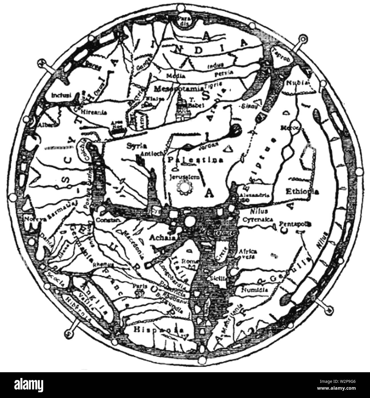 1911 EB Mappa Fig 11 Foto Stock