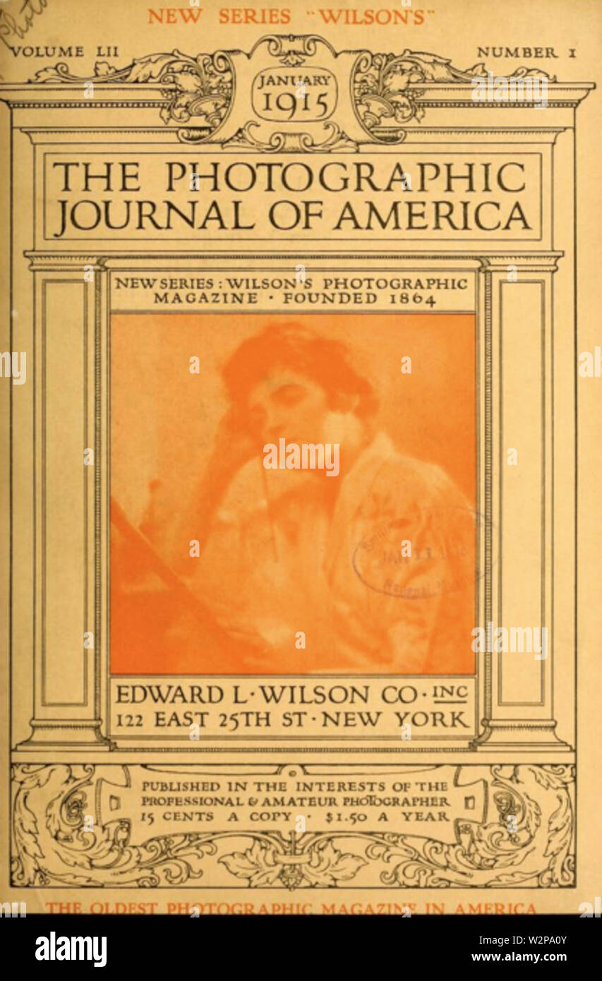 1915 Photographic Journal of America v52 n.1 Foto Stock