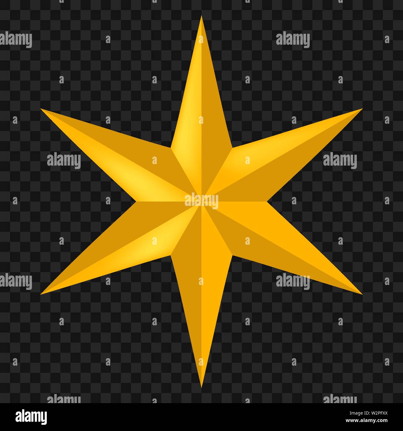 Christmas Icona a forma di stella isolato su sfondo. Vettore Illustrazione Vettoriale