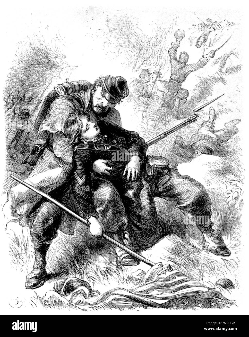 Una selezione di testi di guerra- Color-Sergeant Foto Stock