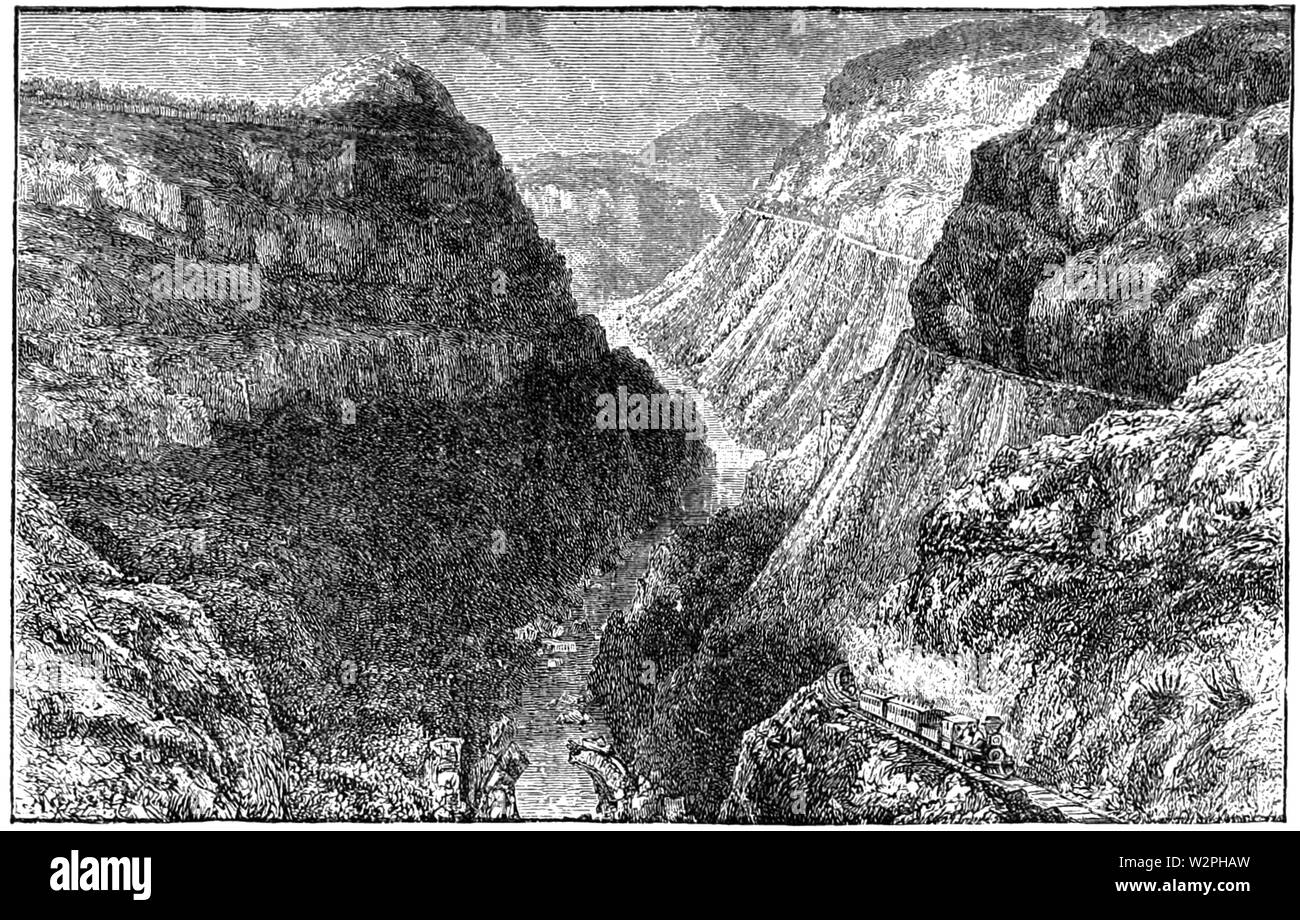 AGTM D285 il taglio di Nochistongo Foto Stock