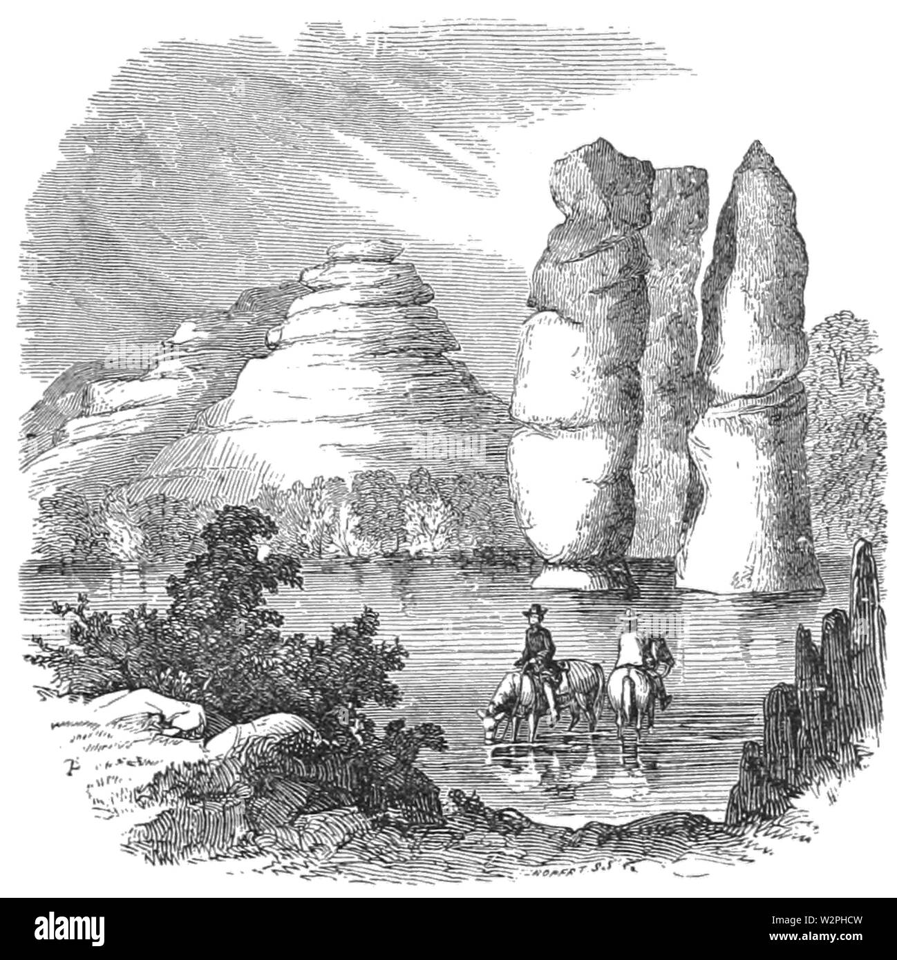 AGTM D353 di scena sul fiume Sonora Foto Stock