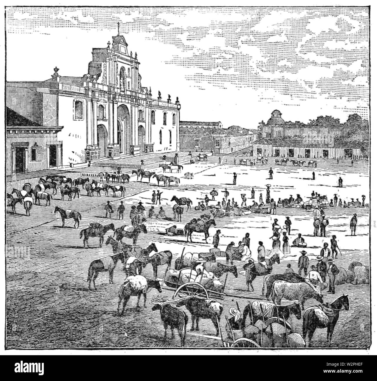 AGTM D370 Plaza, Antica Guatemala Foto Stock