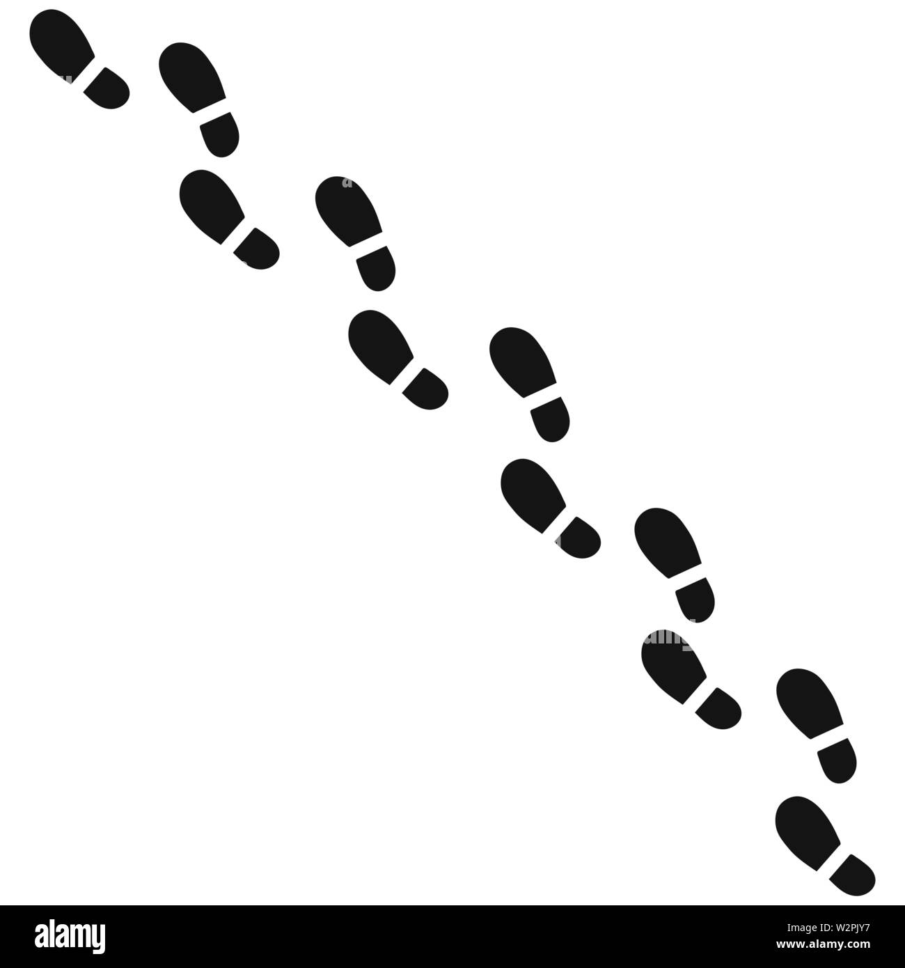 Colophon Scarpe strada isolato su sfondo bianco Illustrazione Vettoriale