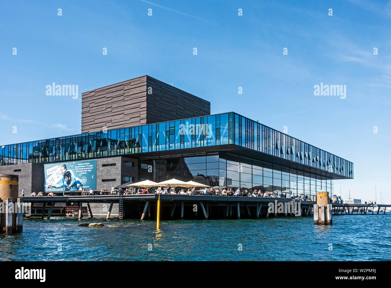 Skuespilhuset Nyhavn porto di Copenhagen Copenhagen DANIMARCA Europa Foto Stock