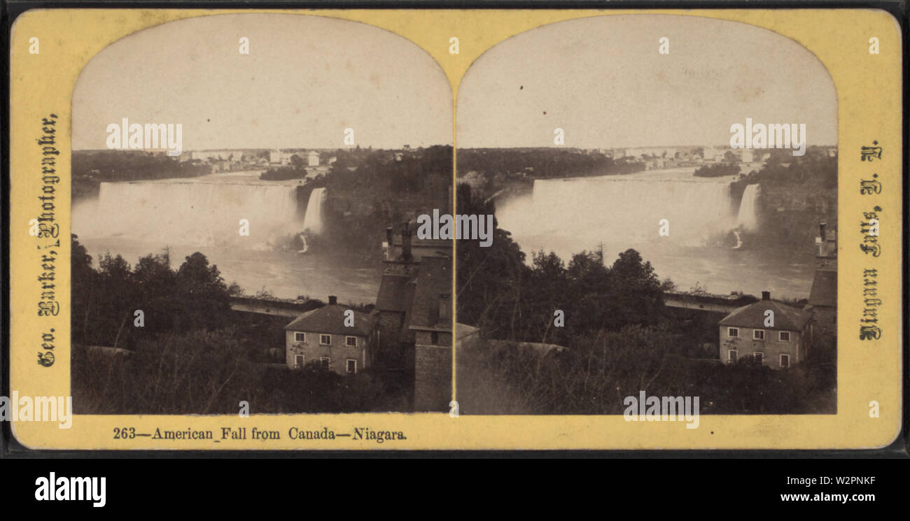 American cadono dal Canada, Niagara, da Barker, George, 1844-1894 2 Foto Stock