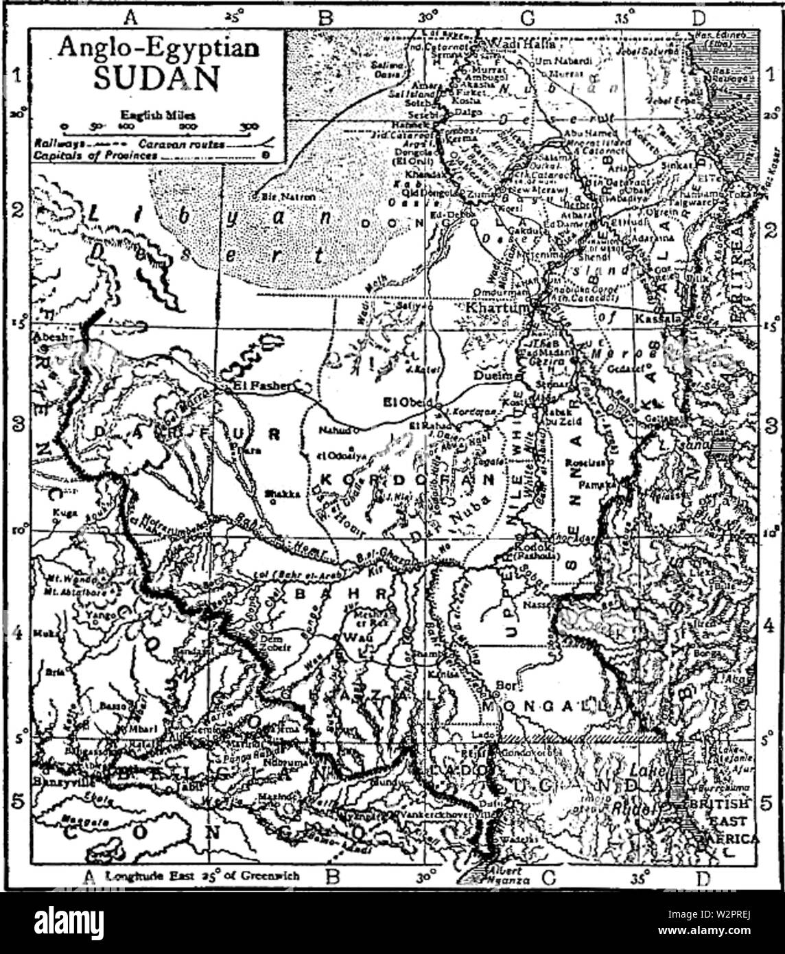 Sudan anglo-egiziana 1911 Foto Stock