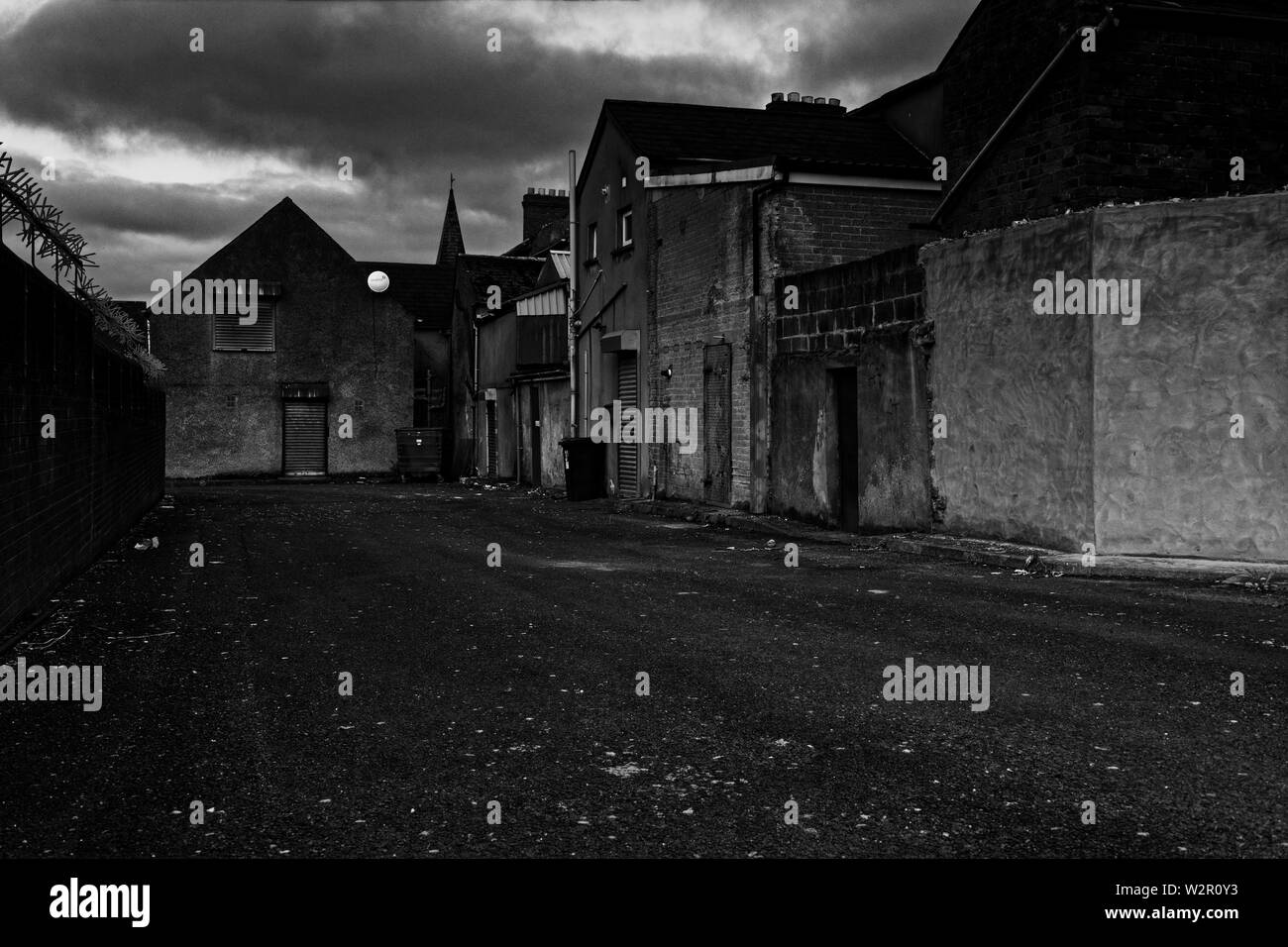 Shankill Road, Belfast, Irlanda del Nord.murales sulla Shankill Road. Foto Stock