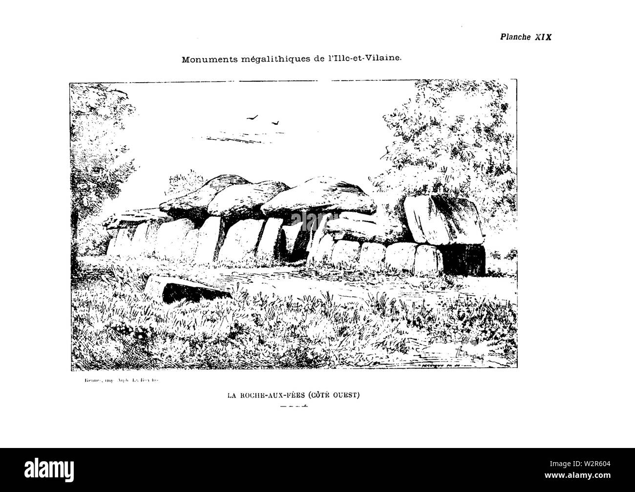 Bézier - La Roche-aux-Fées, ouest Foto Stock