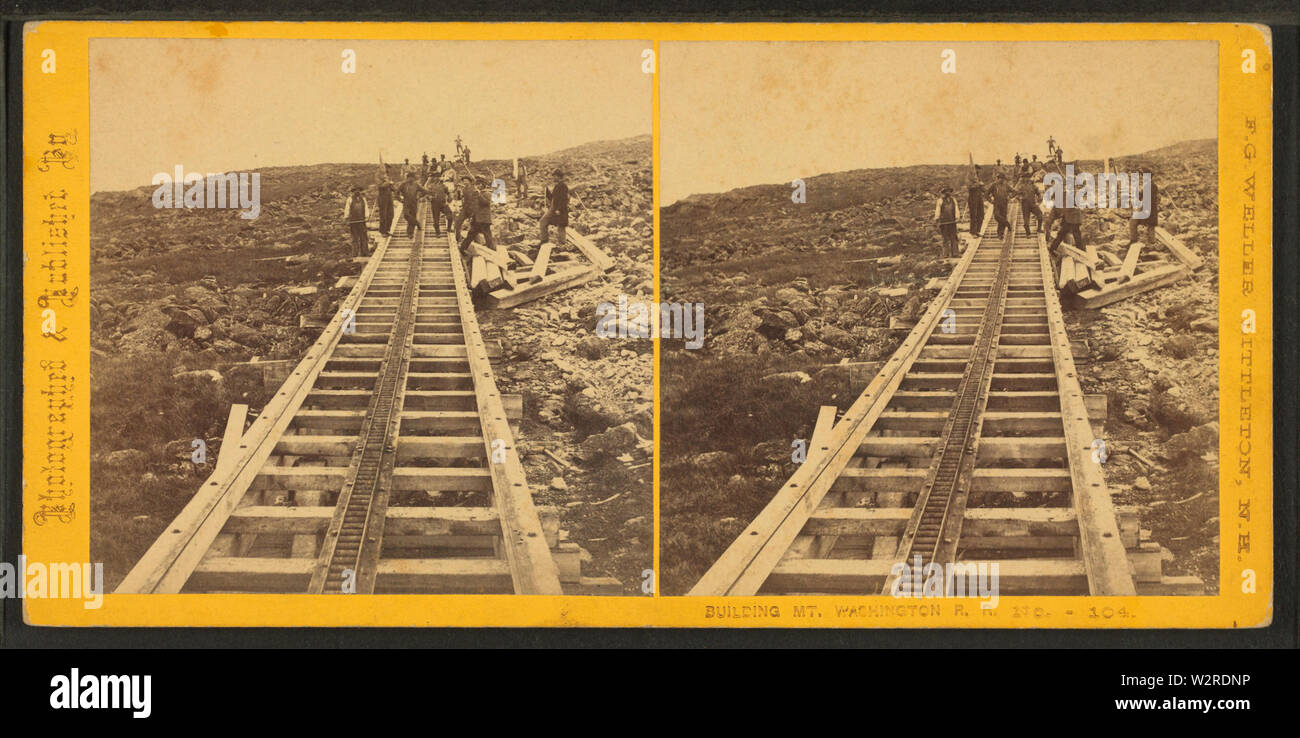 Edificio di Washington Mt RR, da Weller, F G (Franklin G), 1833-1877 Foto Stock