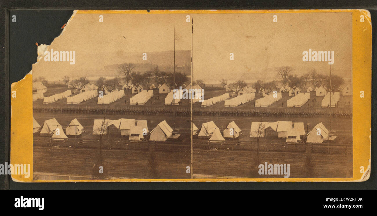 Viste Camp vicino al carcere di ribelli, da Larkin, J E (John Edward), 1836-1924 Foto Stock
