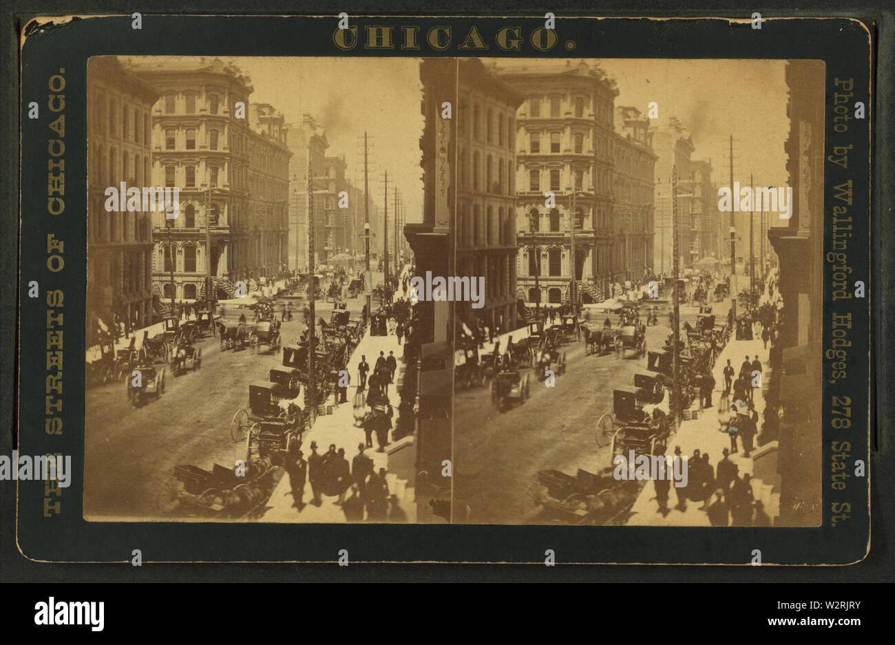 Carrelli per le strade di Chicago, da Wallingford Hodges Foto Stock