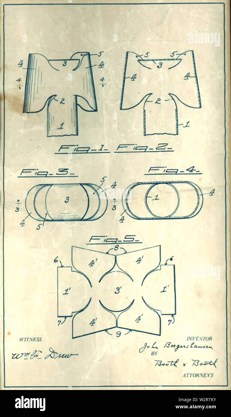Brevetto per un tappo di sfiato utilizzato a San Francisco per impedire che l'acqua che scorre verso il basso i tubi Foto Stock