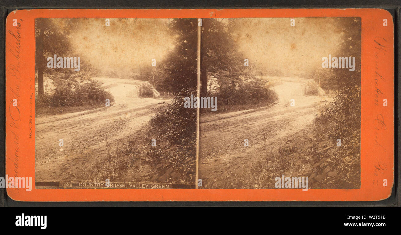 Ponte del paese, la Valle Verde, da Woodward, C W (Charles Warren) Foto Stock