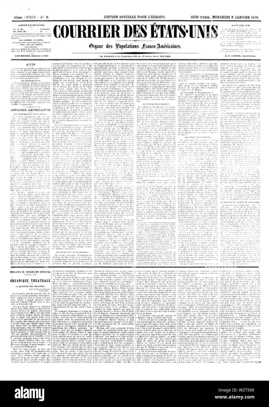 Courrier-E-U Foto Stock