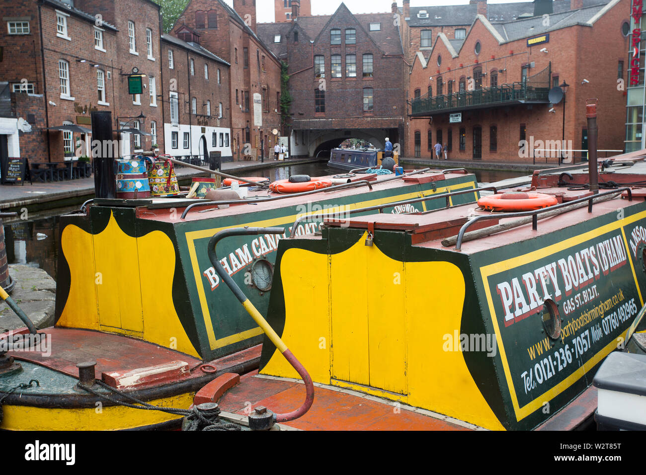 Birmingham Worcester Canal, ampia area di st Foto Stock