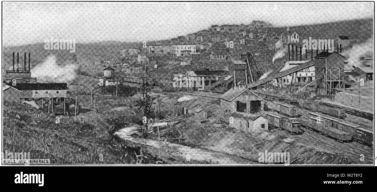 Davis il carbone e il coke co operazione mineraria a Thomas WV ca 1909 Foto Stock