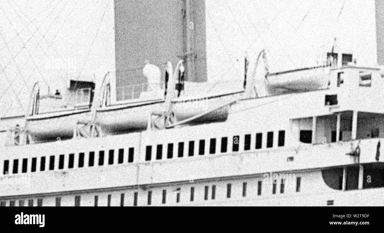 Deck a Titanic Foto Stock