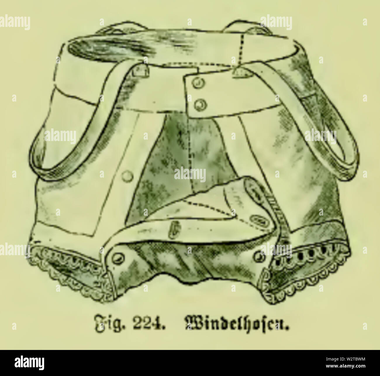 Die Frau als Hausärztin (1911) 224 Windelhosen Foto Stock