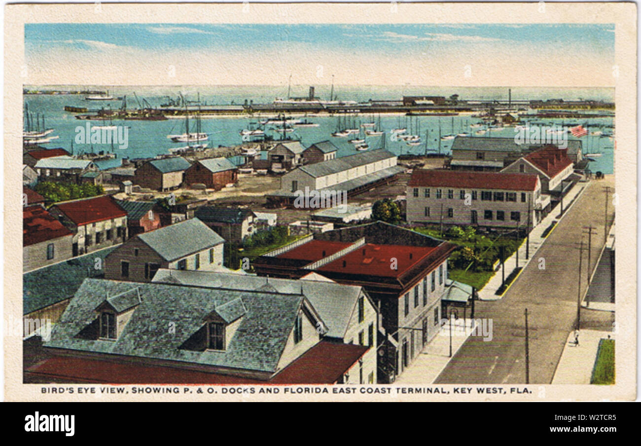 Docks e terminale, Key West, Florida Foto Stock