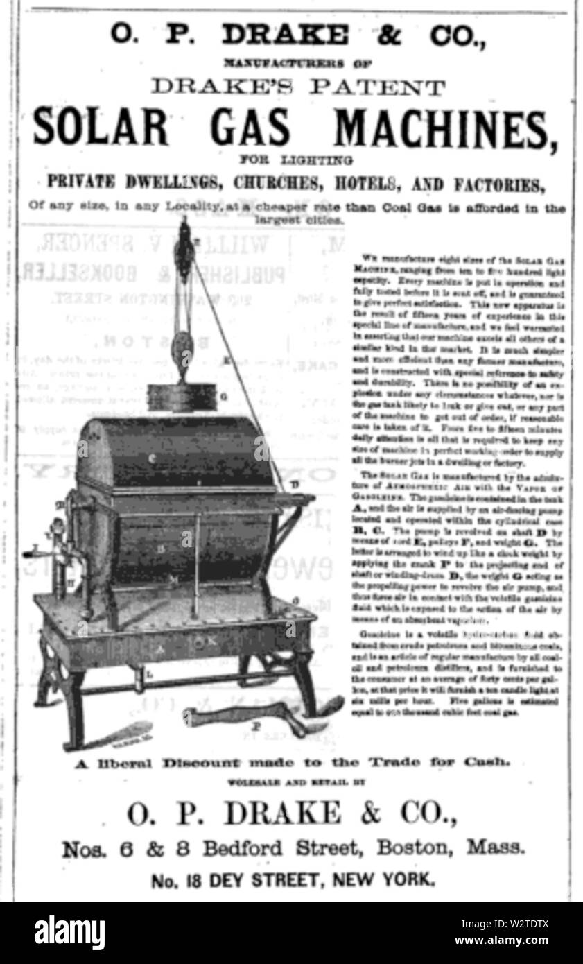 Drake BedfordSt BostonDirectory 1868 Foto Stock