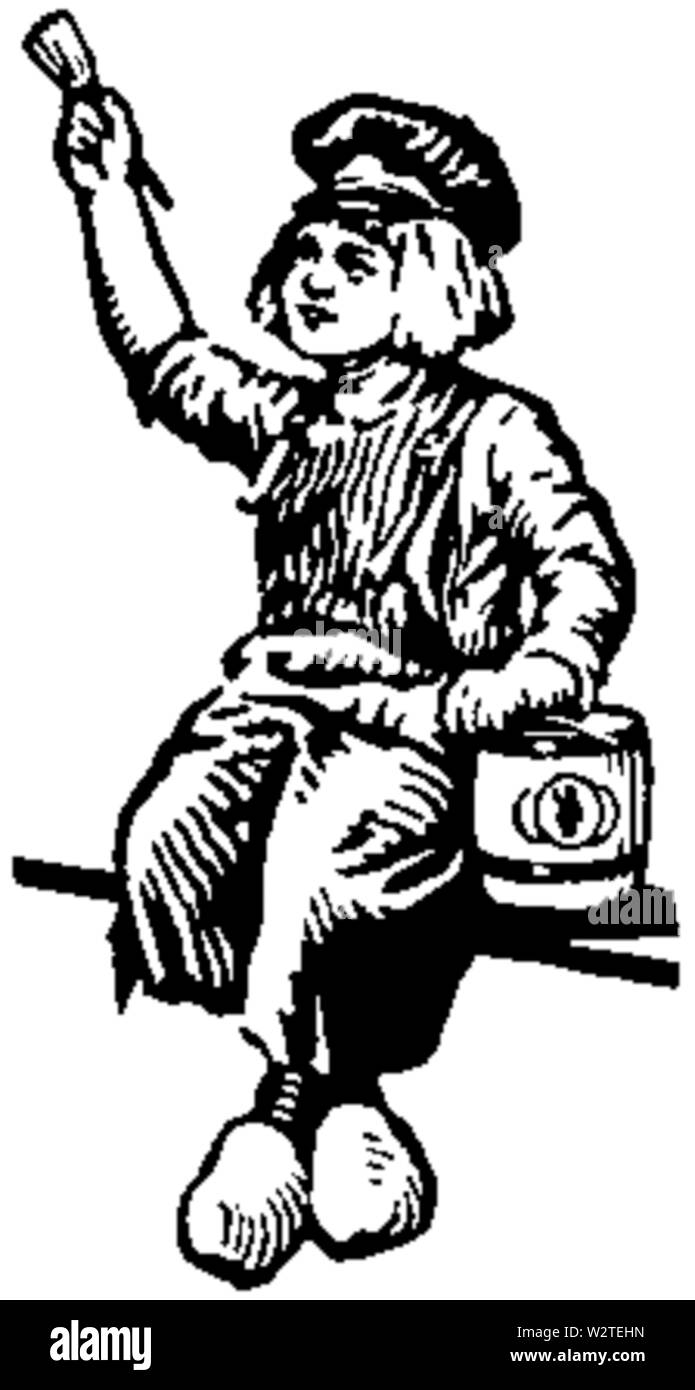 Ragazzo olandese 1912 Foto Stock