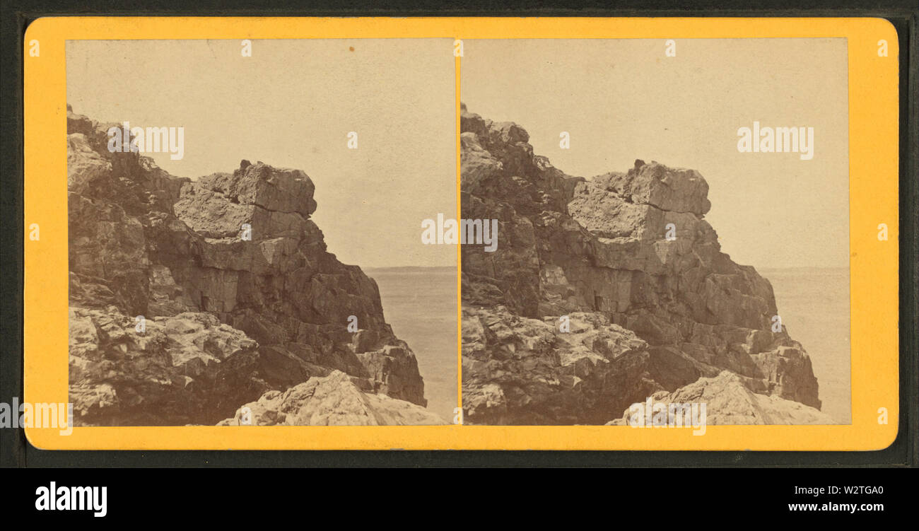 Testa di ECHO (Echo Lake e il grande capo), 2 settembre 1872, da Robert N Dennis raccolta di vista stereoscopica Foto Stock