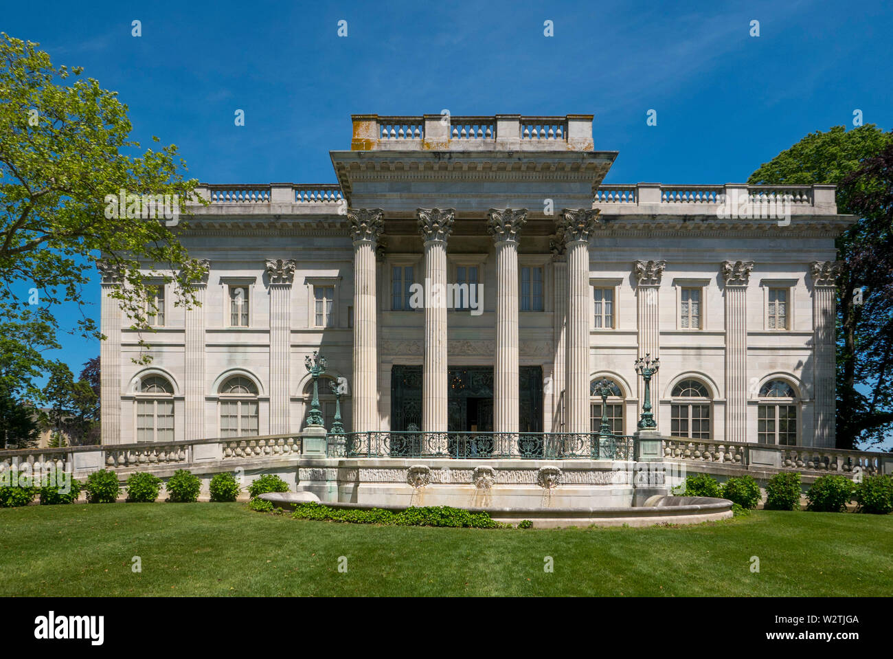 Casa di marmo, Mansion, Newport, Rhode Island, STATI UNITI D'AMERICA Foto Stock
