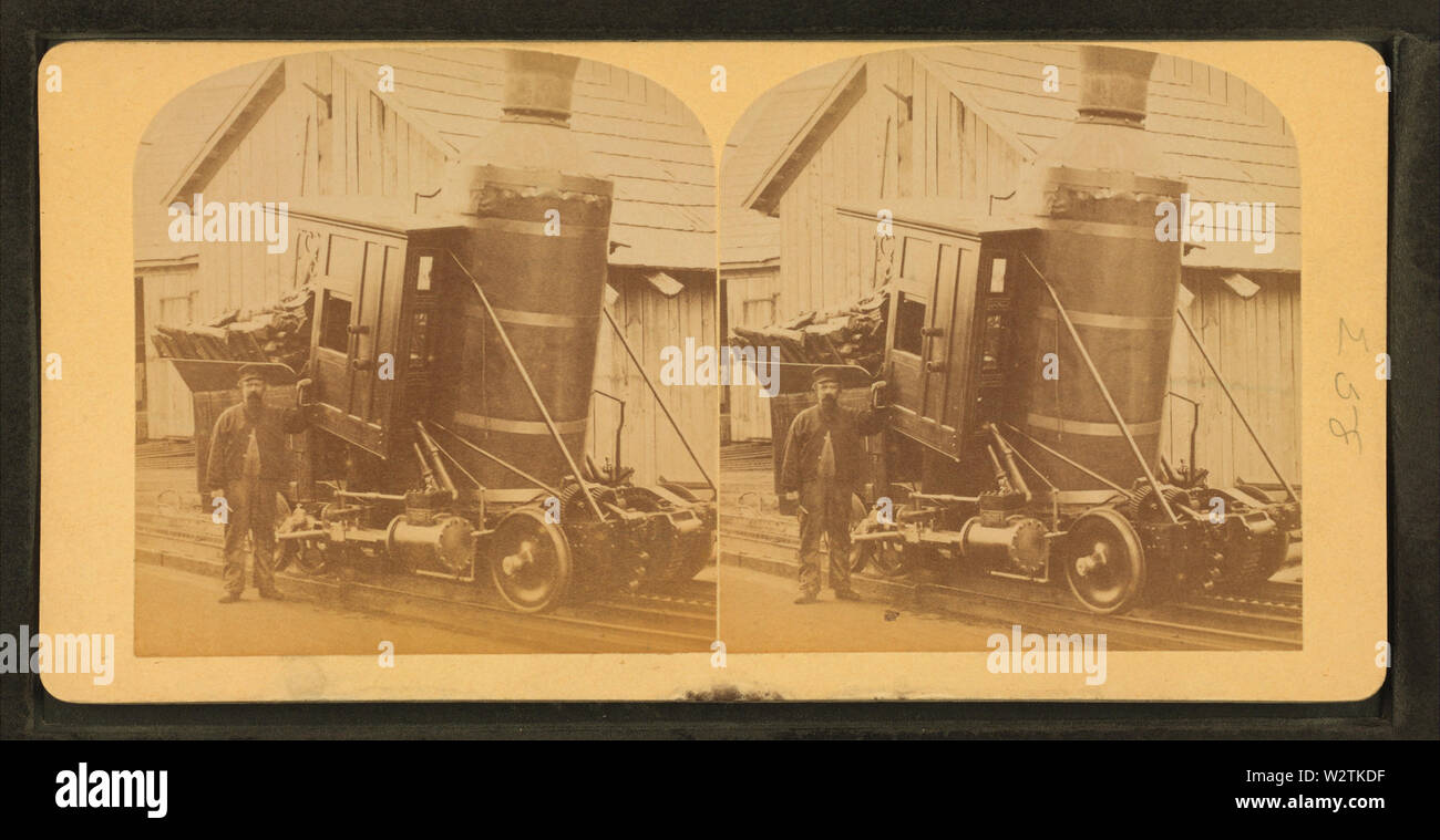 Motore, Washington RR, da Robert N Dennis raccolta di vista stereoscopica 2 Foto Stock