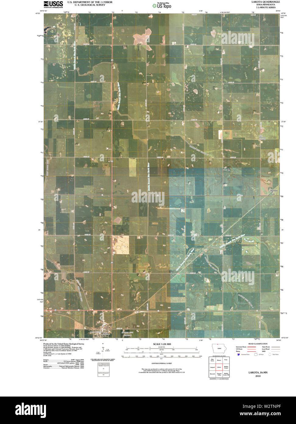 Lakota iowa mappa immagini e fotografie stock ad alta risoluzione Alamy