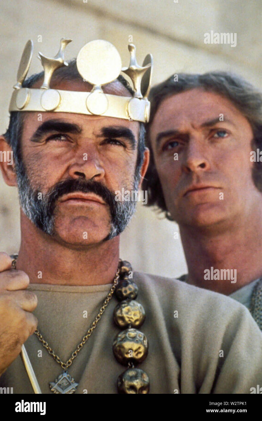 L'UOMO CHE SAREBBE STATO RE 1975 Columbia Pictures film con Sean Connery a sinistra e Michael Caine Foto Stock