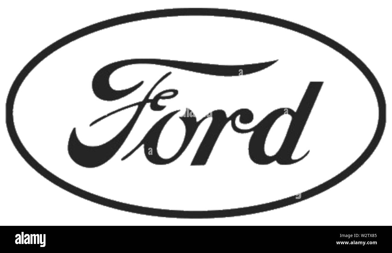 Ford ovale logo 1912 Foto Stock