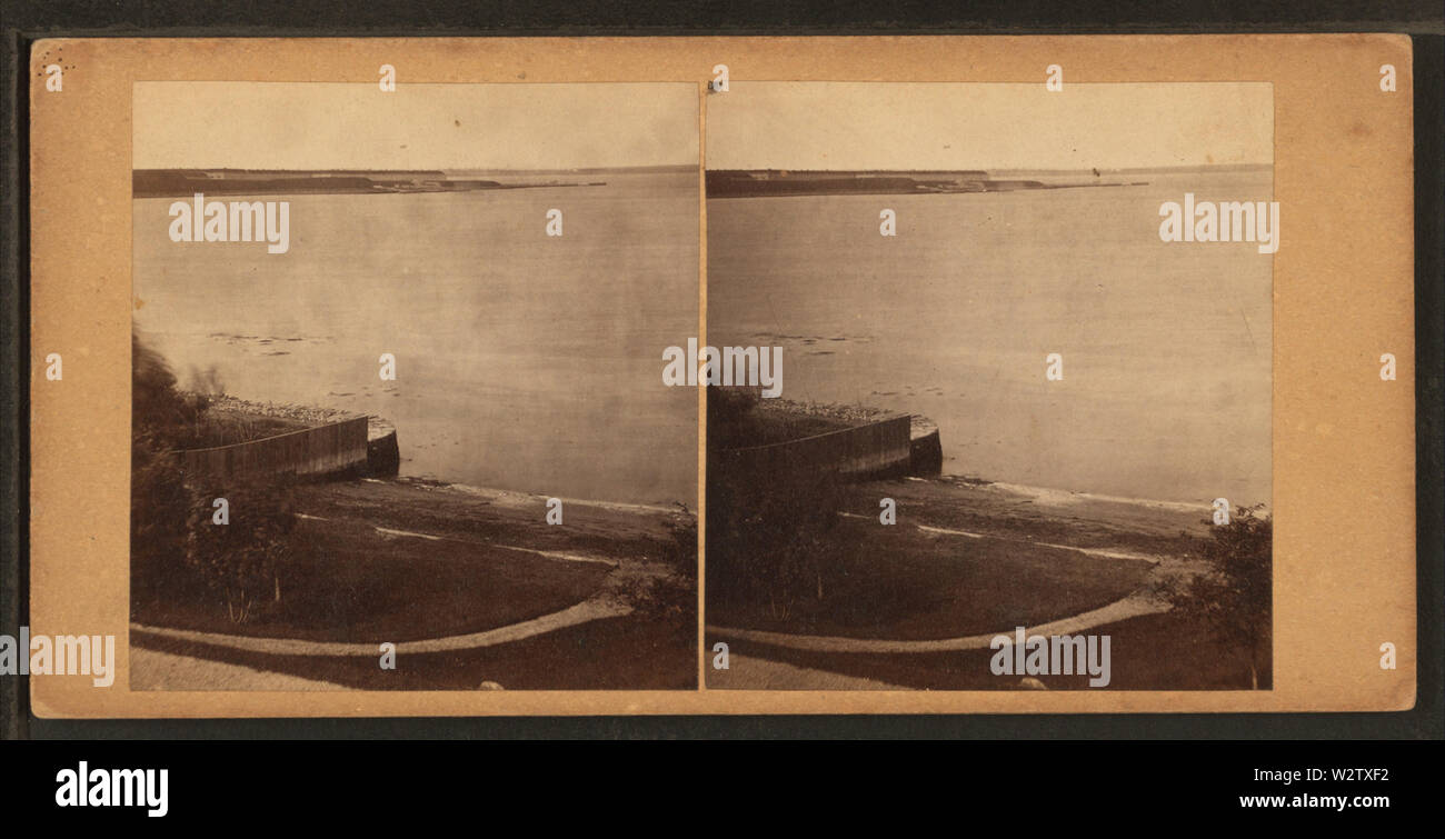 Fort Adams, Newport, Rhode Island, da Robert N Dennis raccolta di vista stereoscopica Foto Stock