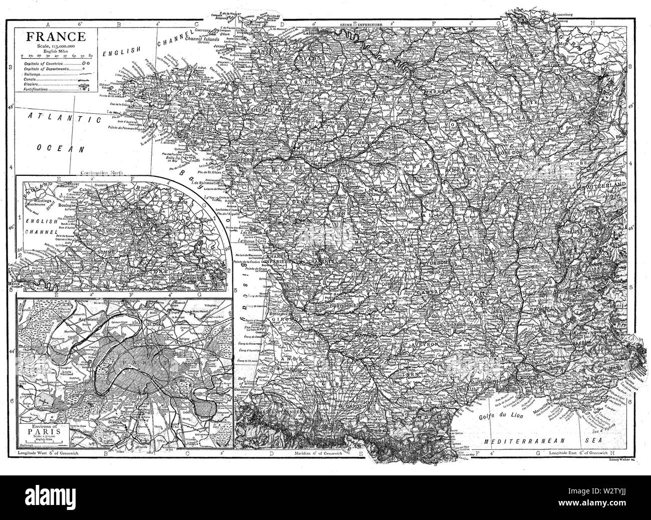 Francia1911città Foto Stock