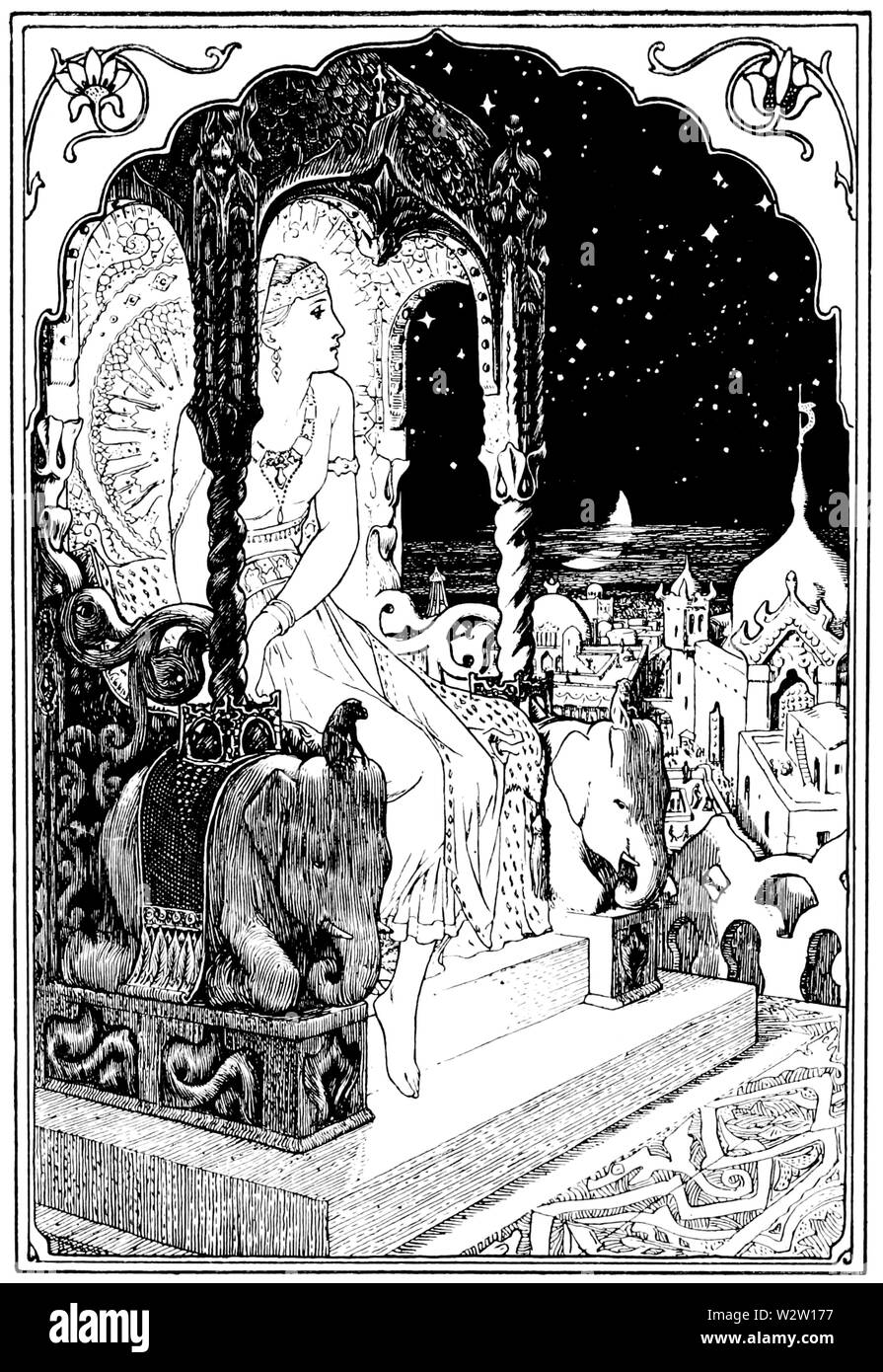 Frontespizio di indiani Favole (1892) Foto Stock